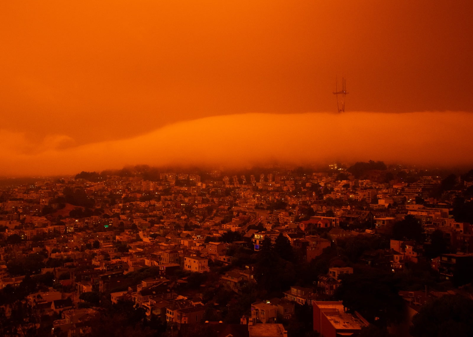 Aerial view of San Francisco signifying Climate Change