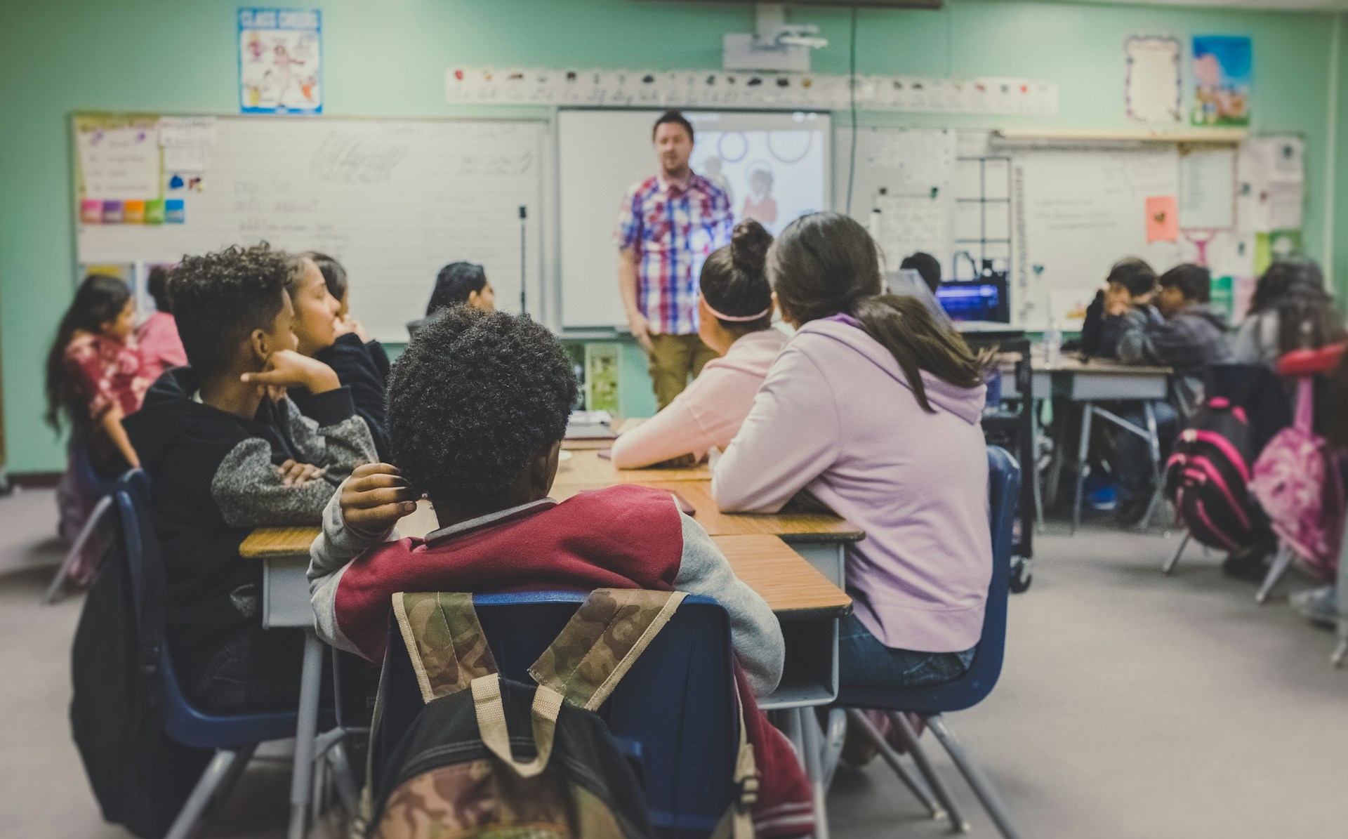 A picture of students in a classroom